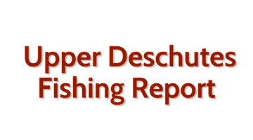 Upper Deschutes Update August 12, 2022