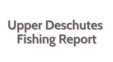 Upper Deschutes Update August 19, 2022