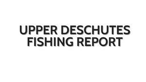Upper Deschutes Update October 28, 2022