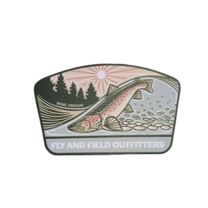 Casey Underwood Riffle Rider Fly and Field Sticker - Bend