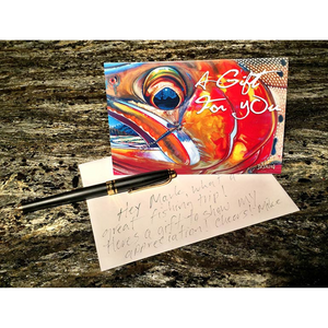 Deyoung Trout Face Gift Card Envelope