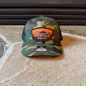 Fly and Field Embroidered Crown Patch - Bend