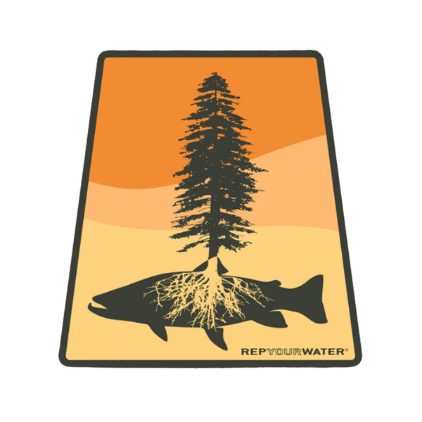 Rep Your Water Fly Fishing Roots Sticker