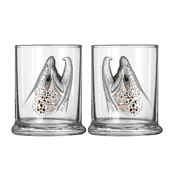 Rep Your Water Rising Brown Old Fashioned Glass