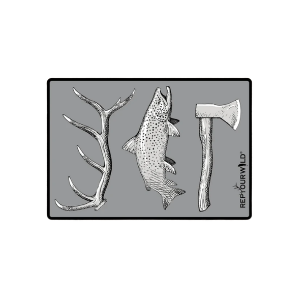 Rep Your Water Hunt. Fish. Camp. Sticker