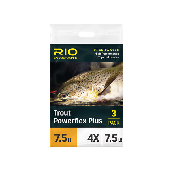 RIO Powerflex Plus Trout Leaders - 9 foot - 3PK