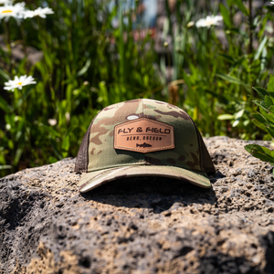 Fly and Field Fish and Fly Leather Patch Hat - Bend
