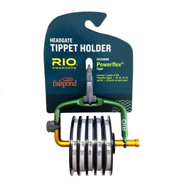 Fishpond Headgate Tippet Holder With Rio Powerflex 6x, 5x, 4x, 3x, 2x Tippet