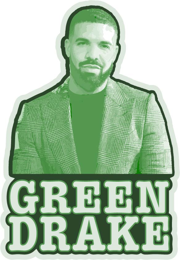 Green Drake Sticker