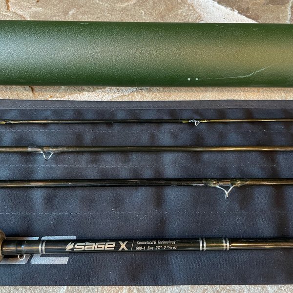 Sage X 590-4 5 Weight 4 Piece Fly Rod - Used