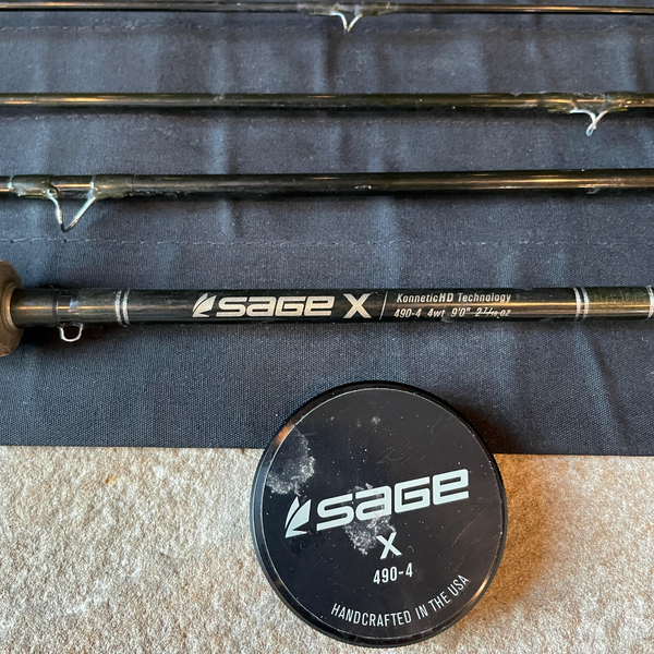 Sage X 490-4 4 Weight 4 Piece Fly Rod - Used