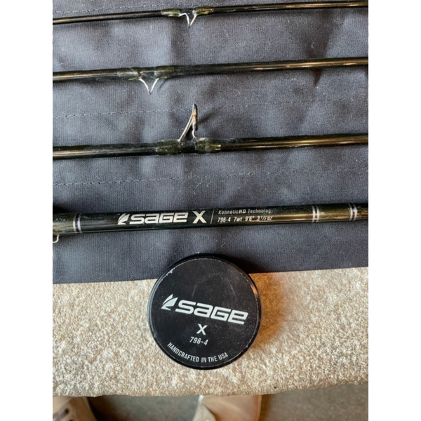 Sage X 796-4 7 Weight 4 Piece Fly Rod - Used