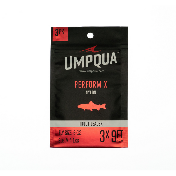 Umpqua Perform X Nylon Trout Leader - 3pk