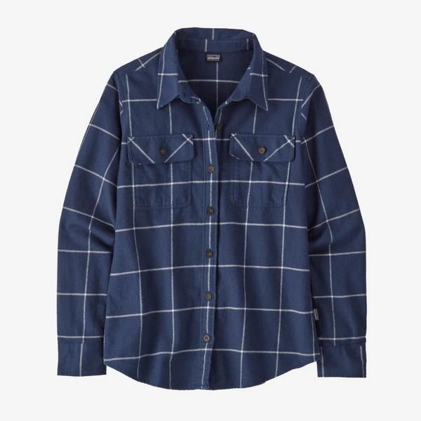 Patagonia Women's Long-Sleeved Organic Cotton Midweight Fjord Flannel Shirt - Closeout