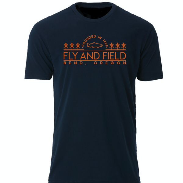 fly and field founded t shirt