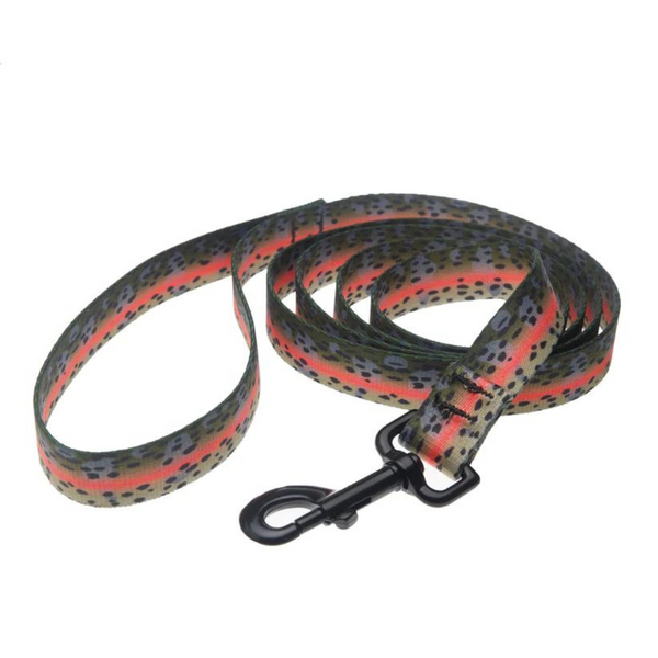 rep your water rainbow trout skin leash
