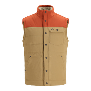 simms mens cardwell vest clay camel