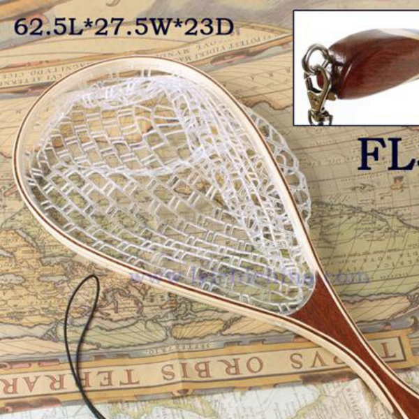 wooden landing net